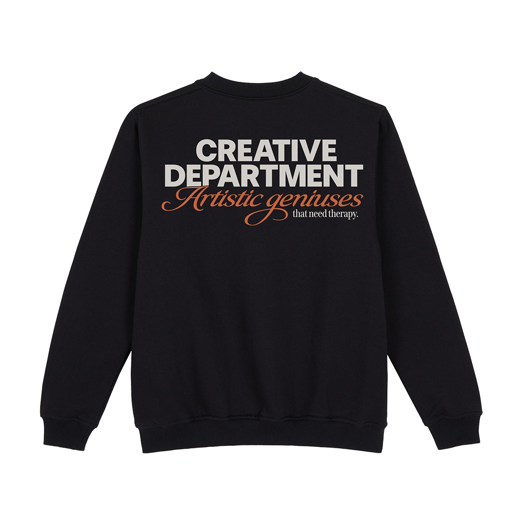 GotLuv "Artistic Genuises Sweatshirts" Pitch Black