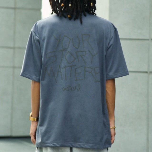 GotLuv “YOUR STORY MATTERS TEE” Steel Grey